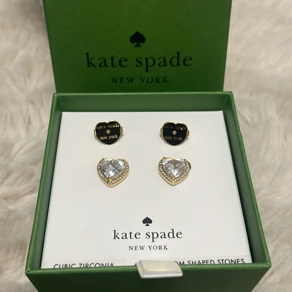 ✨Kate Spade-My Love Pavé Heart Studs✨ - Picture 6 of 8